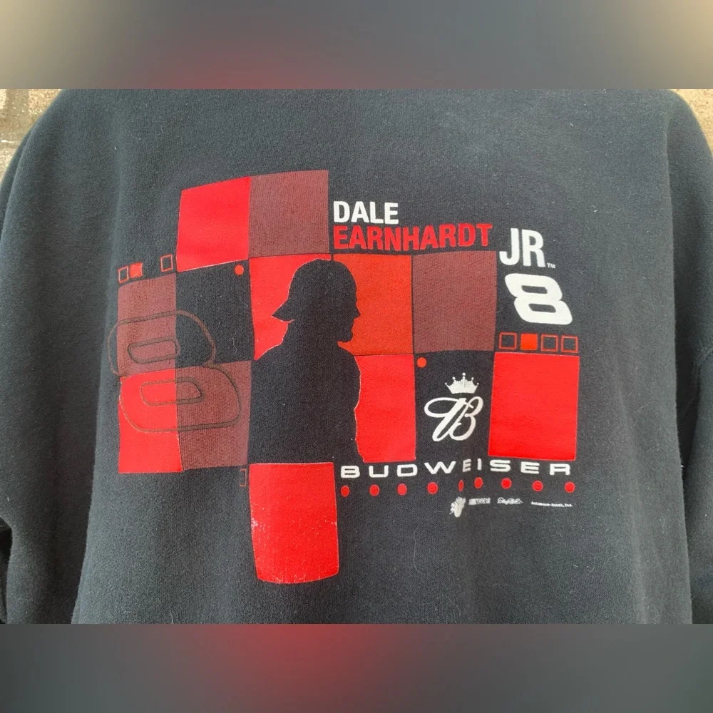 Vintage 1990s Dale Earnhardt Jr. Racing Sweatshirt Crewneck - Picture 2 of 3